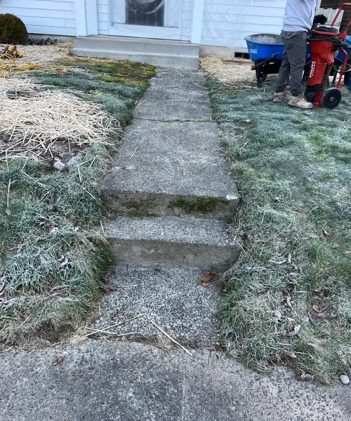 Broom Finish Entry Porch and Steps in Seattle 